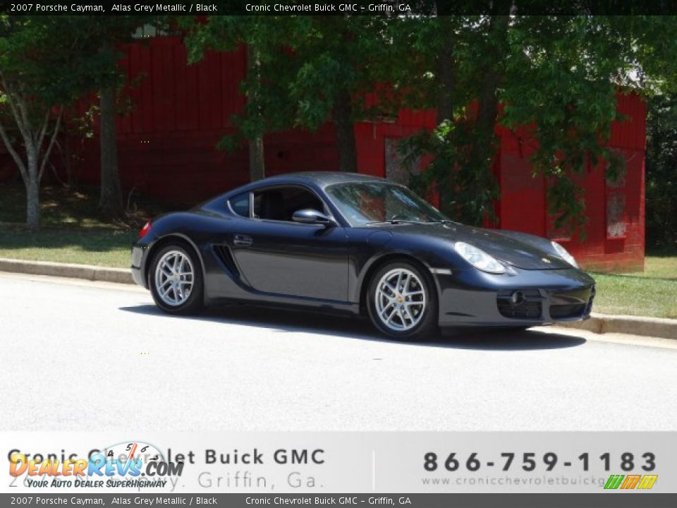 2007 Porsche Cayman Atlas Grey Metallic / Black Photo #1