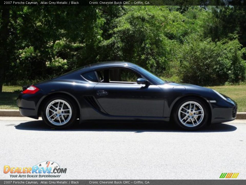 2007 Porsche Cayman Atlas Grey Metallic / Black Photo #2