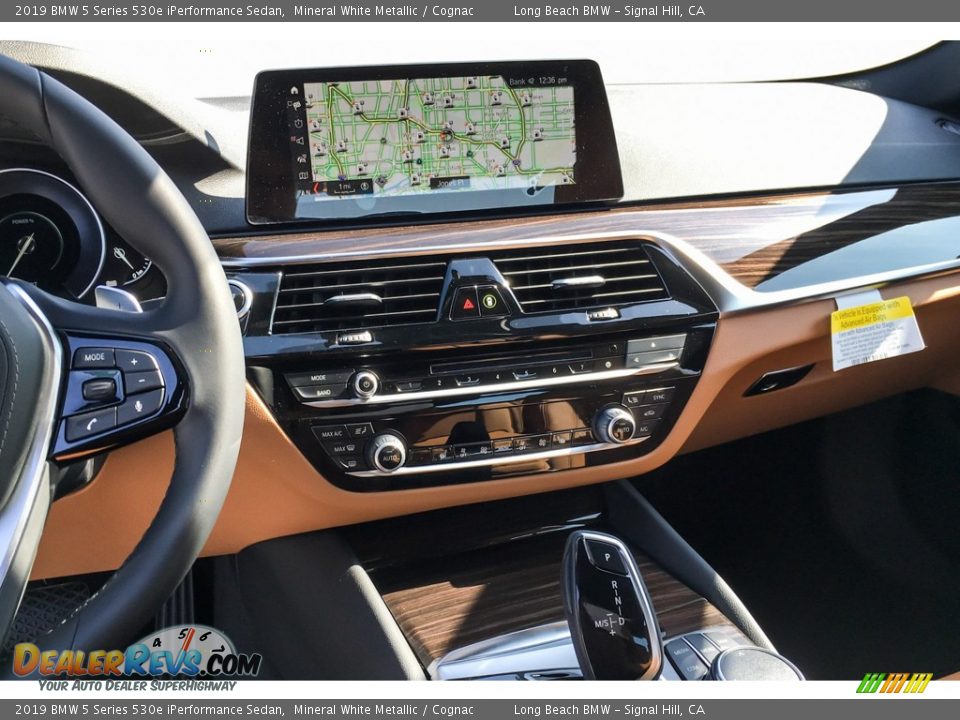 2019 BMW 5 Series 530e iPerformance Sedan Mineral White Metallic / Cognac Photo #6