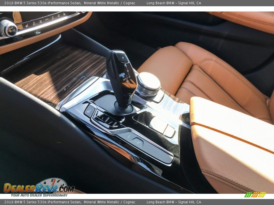 2019 BMW 5 Series 530e iPerformance Sedan Mineral White Metallic / Cognac Photo #7