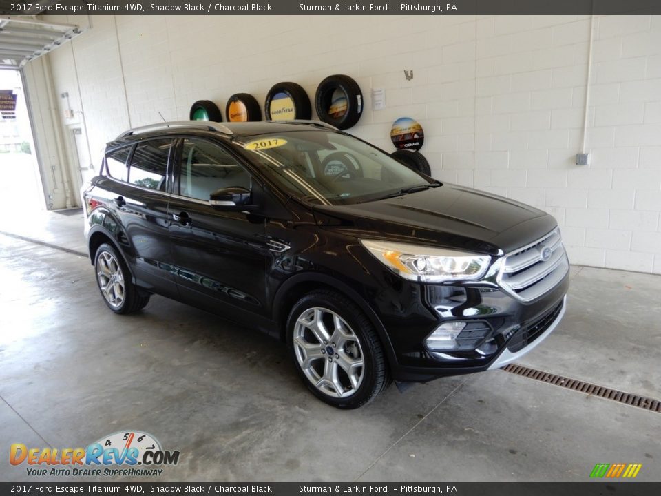 2017 Ford Escape Titanium 4WD Shadow Black / Charcoal Black Photo #1
