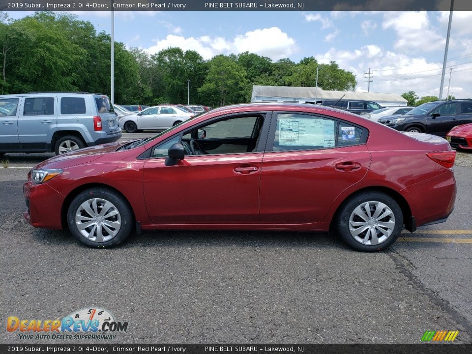 2019 Subaru Impreza 2.0i 4-Door Crimson Red Pearl / Ivory Photo #3
