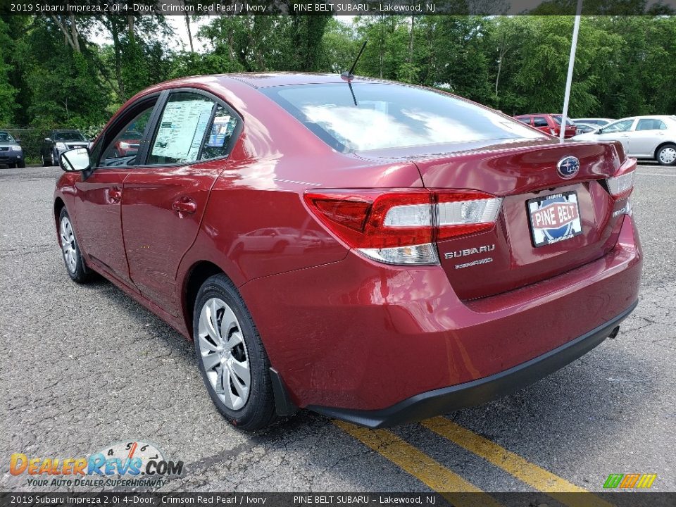 2019 Subaru Impreza 2.0i 4-Door Crimson Red Pearl / Ivory Photo #4
