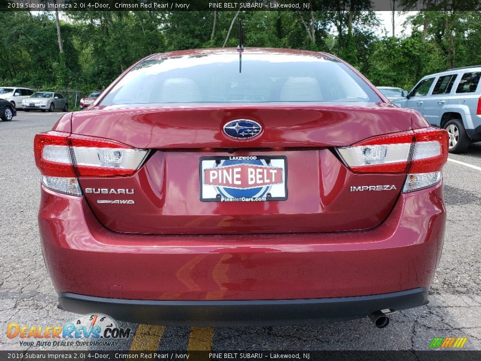 2019 Subaru Impreza 2.0i 4-Door Crimson Red Pearl / Ivory Photo #5