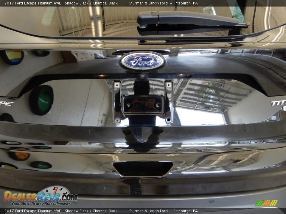2017 Ford Escape Titanium 4WD Shadow Black / Charcoal Black Photo #7