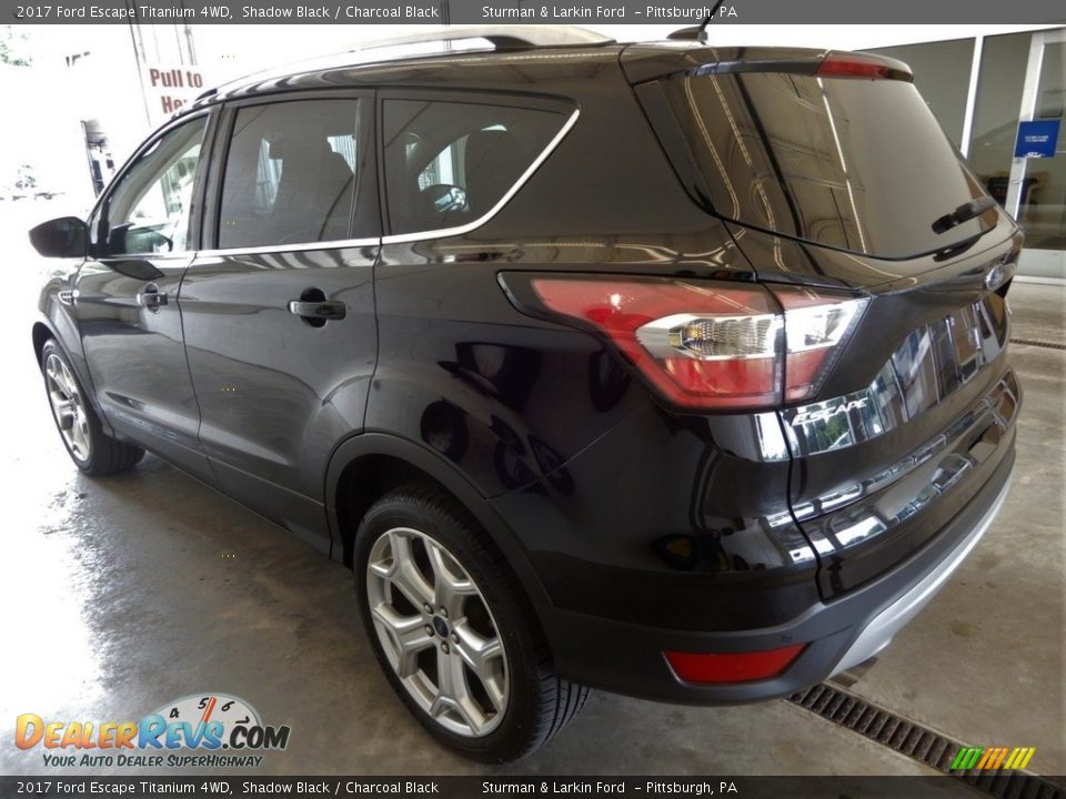 2017 Ford Escape Titanium 4WD Shadow Black / Charcoal Black Photo #9