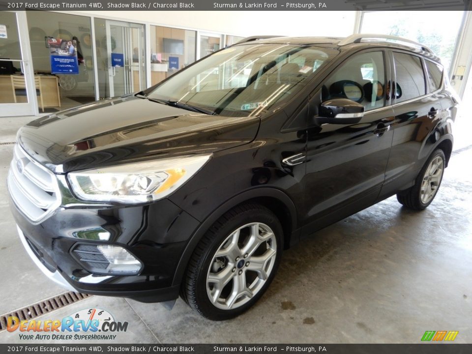 2017 Ford Escape Titanium 4WD Shadow Black / Charcoal Black Photo #10