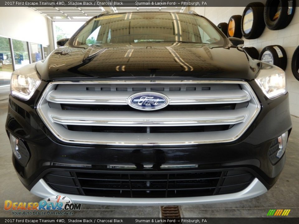 2017 Ford Escape Titanium 4WD Shadow Black / Charcoal Black Photo #11