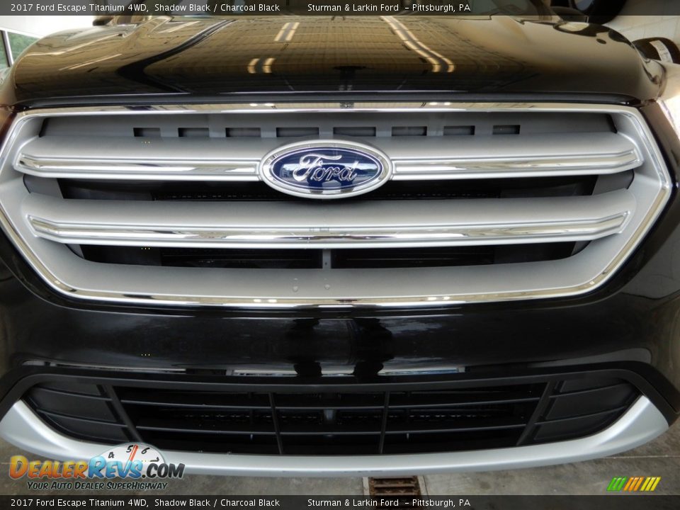 2017 Ford Escape Titanium 4WD Shadow Black / Charcoal Black Photo #12