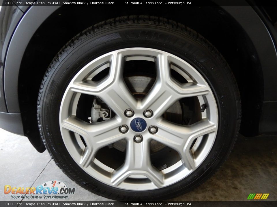 2017 Ford Escape Titanium 4WD Shadow Black / Charcoal Black Photo #13