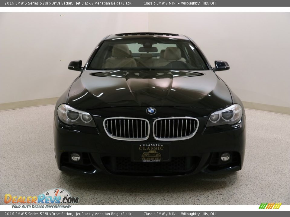 2016 BMW 5 Series 528i xDrive Sedan Jet Black / Venetian Beige/Black Photo #2