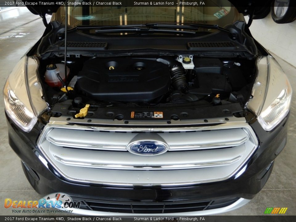 2017 Ford Escape Titanium 4WD Shadow Black / Charcoal Black Photo #14