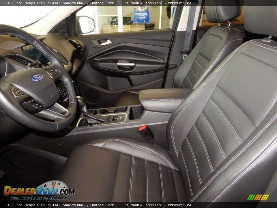 2017 Ford Escape Titanium 4WD Shadow Black / Charcoal Black Photo #15