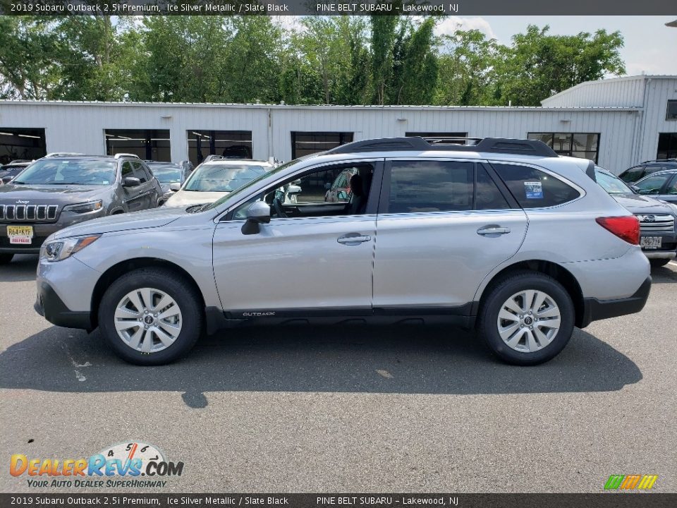 2019 Subaru Outback 2.5i Premium Ice Silver Metallic / Slate Black Photo #3