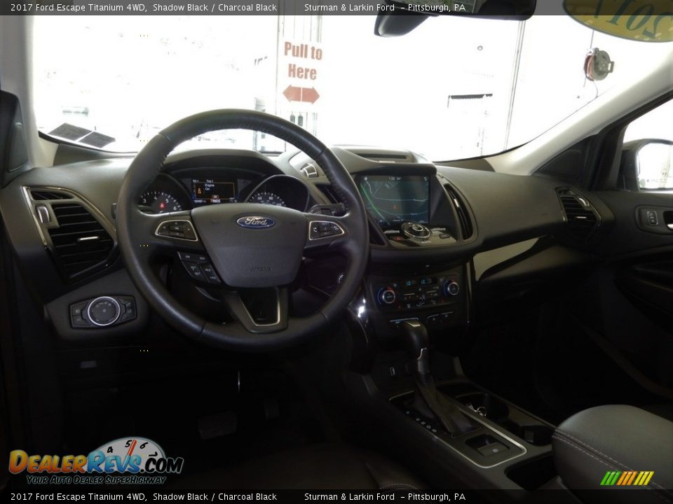 2017 Ford Escape Titanium 4WD Shadow Black / Charcoal Black Photo #17