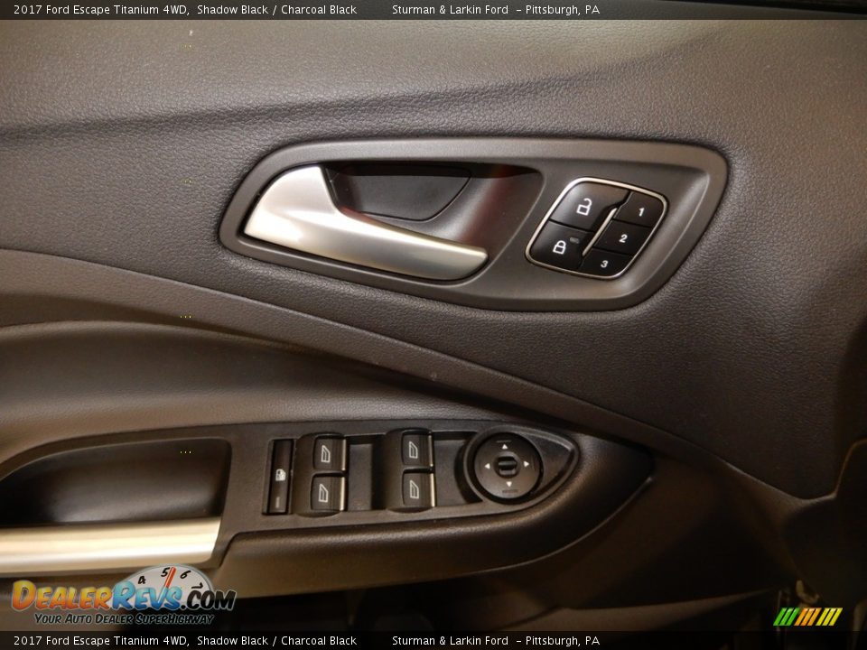 2017 Ford Escape Titanium 4WD Shadow Black / Charcoal Black Photo #18