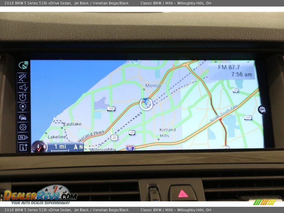 2016 BMW 5 Series 528i xDrive Sedan Jet Black / Venetian Beige/Black Photo #10