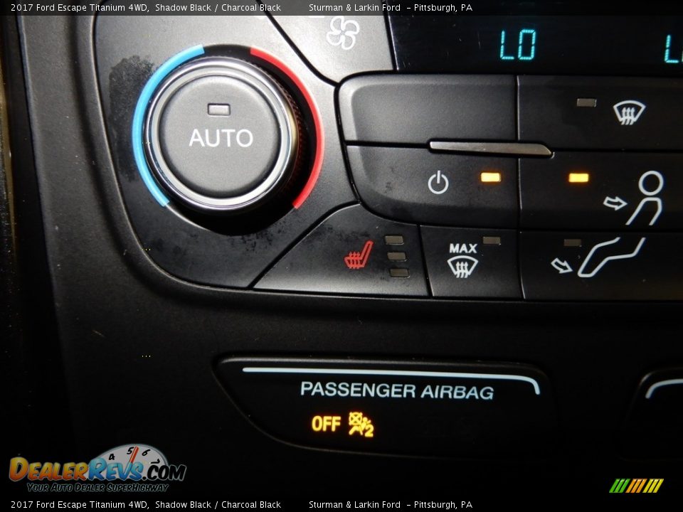 2017 Ford Escape Titanium 4WD Shadow Black / Charcoal Black Photo #21