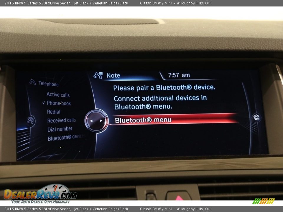 2016 BMW 5 Series 528i xDrive Sedan Jet Black / Venetian Beige/Black Photo #11