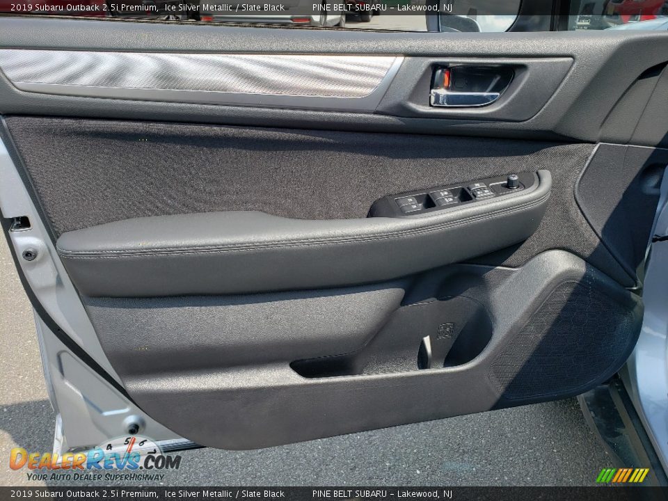 2019 Subaru Outback 2.5i Premium Ice Silver Metallic / Slate Black Photo #7