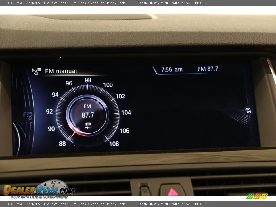 2016 BMW 5 Series 528i xDrive Sedan Jet Black / Venetian Beige/Black Photo #12