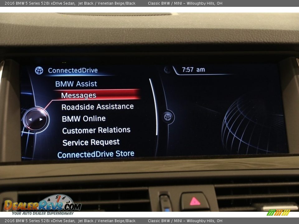 2016 BMW 5 Series 528i xDrive Sedan Jet Black / Venetian Beige/Black Photo #13