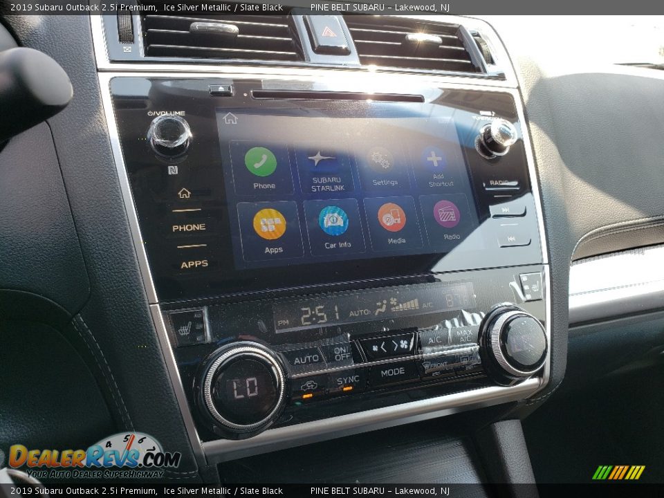 2019 Subaru Outback 2.5i Premium Ice Silver Metallic / Slate Black Photo #9
