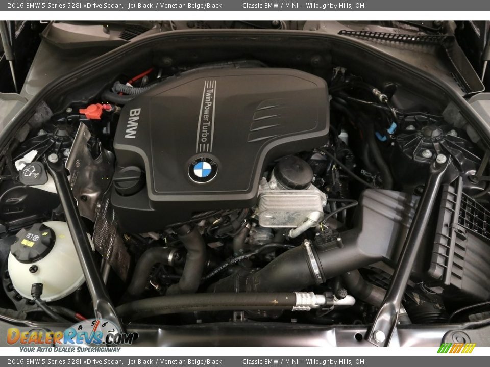 2016 BMW 5 Series 528i xDrive Sedan Jet Black / Venetian Beige/Black Photo #24