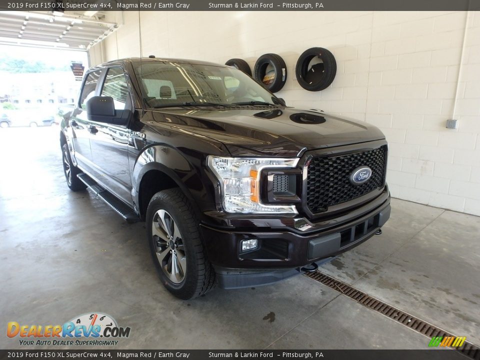2019 Ford F150 XL SuperCrew 4x4 Magma Red / Earth Gray Photo #1
