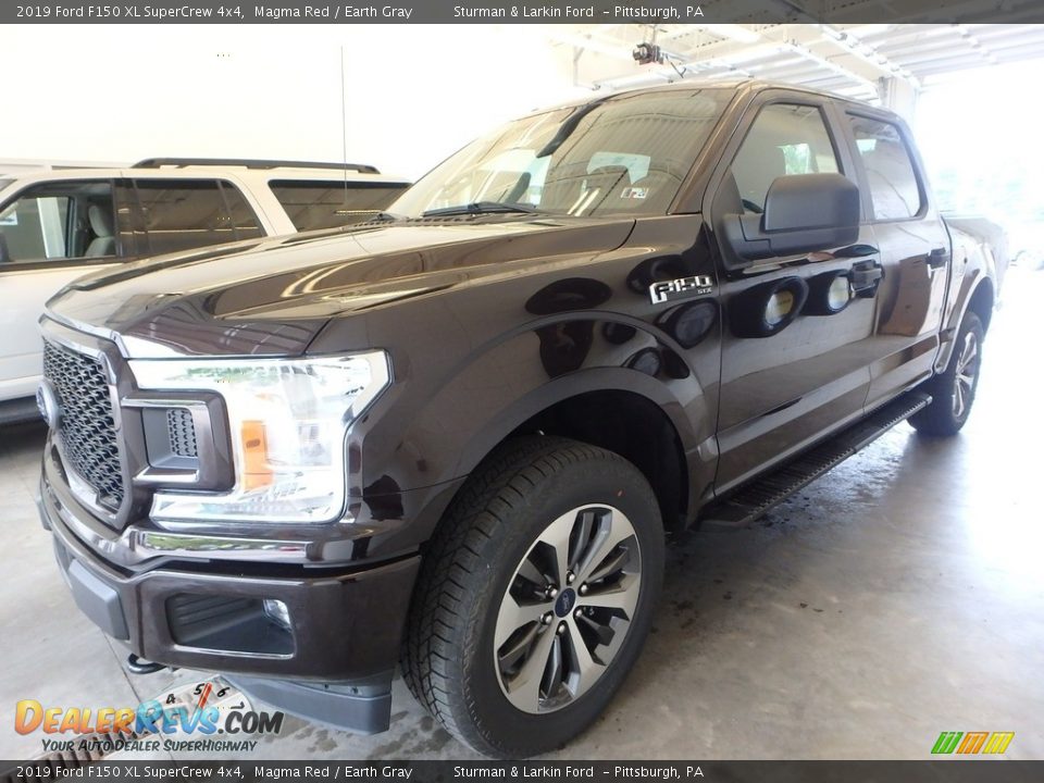 2019 Ford F150 XL SuperCrew 4x4 Magma Red / Earth Gray Photo #4