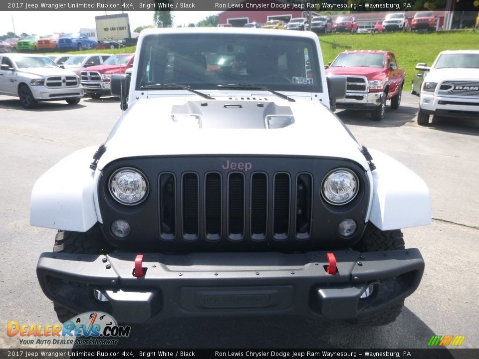 2017 Jeep Wrangler Unlimited Rubicon 4x4 Bright White / Black Photo #8