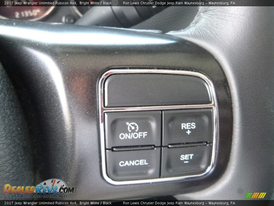 2017 Jeep Wrangler Unlimited Rubicon 4x4 Bright White / Black Photo #19