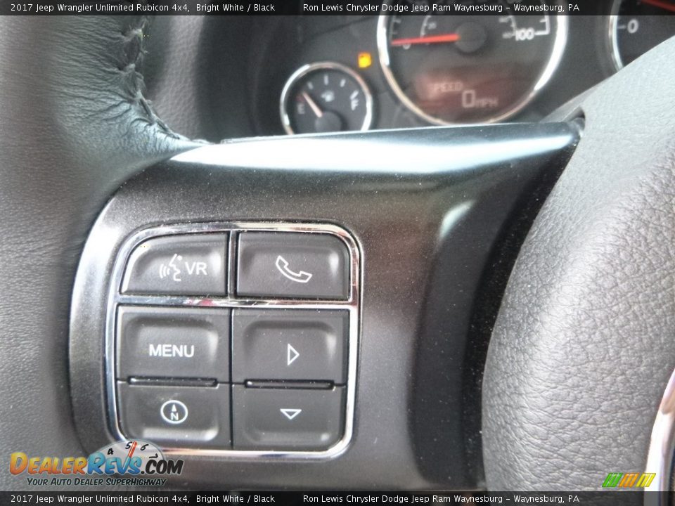 2017 Jeep Wrangler Unlimited Rubicon 4x4 Bright White / Black Photo #20