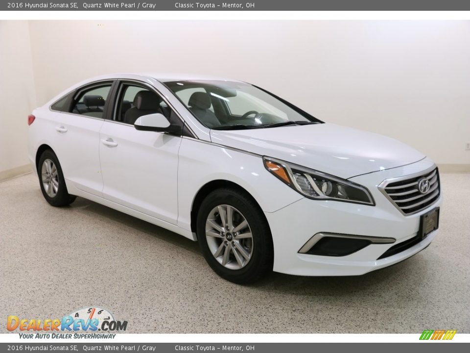 2016 Hyundai Sonata SE Quartz White Pearl / Gray Photo #1