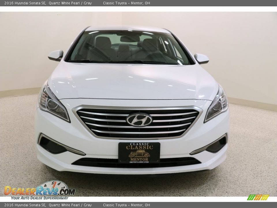 2016 Hyundai Sonata SE Quartz White Pearl / Gray Photo #2
