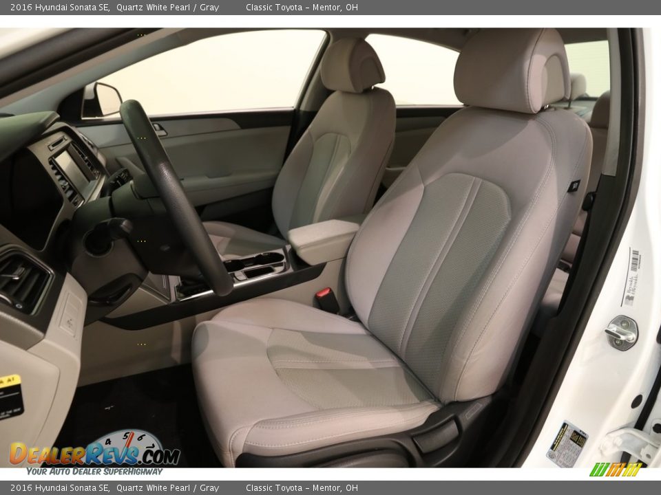 2016 Hyundai Sonata SE Quartz White Pearl / Gray Photo #5