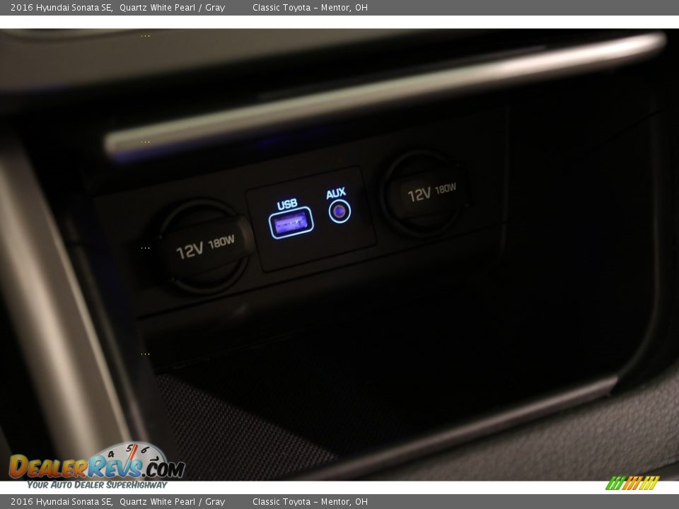 2016 Hyundai Sonata SE Quartz White Pearl / Gray Photo #14