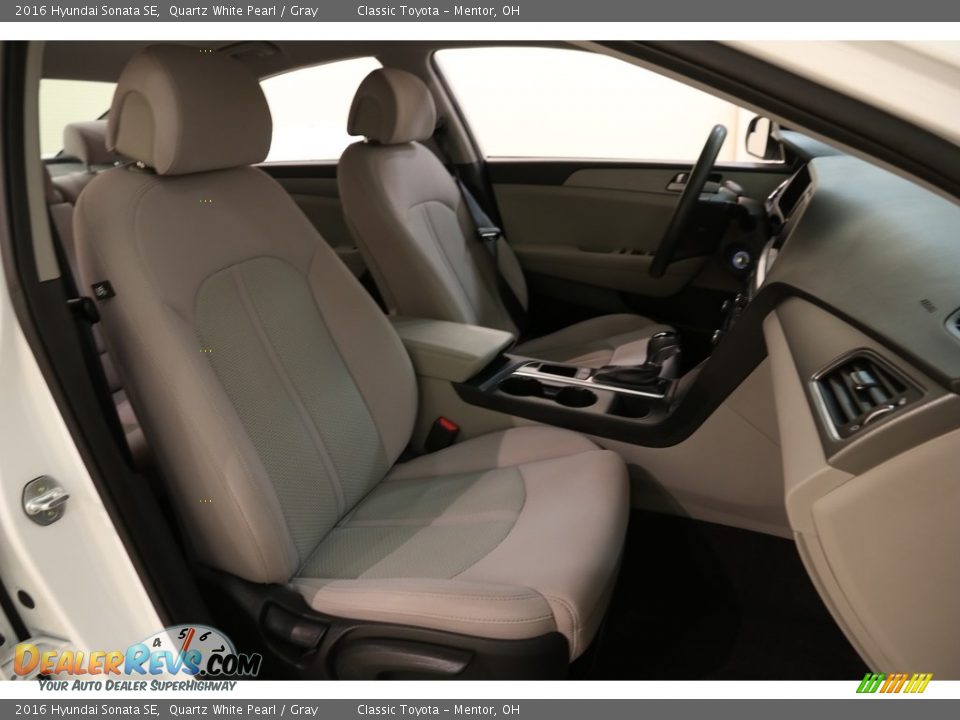 2016 Hyundai Sonata SE Quartz White Pearl / Gray Photo #16