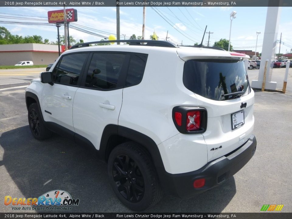 2018 Jeep Renegade Latitude 4x4 Alpine White / Black Photo #3