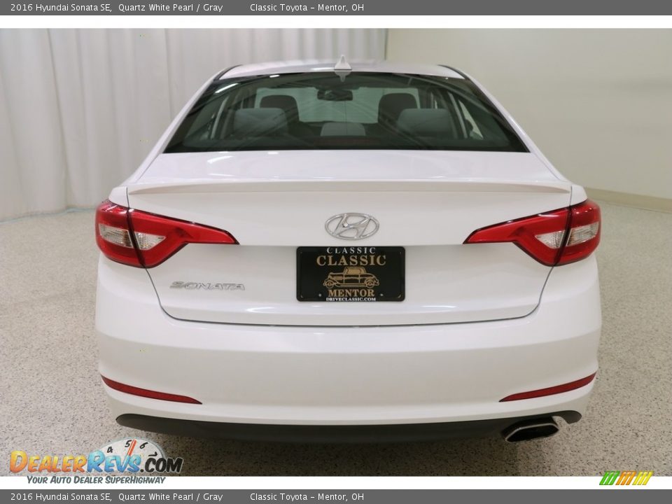 2016 Hyundai Sonata SE Quartz White Pearl / Gray Photo #19