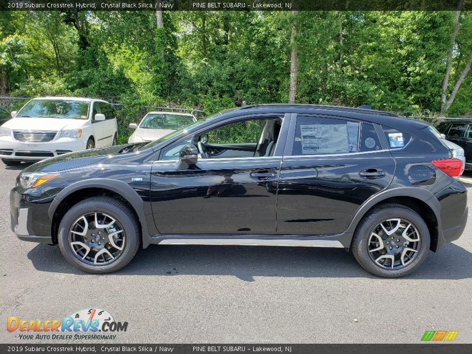 2019 Subaru Crosstrek Hybrid Crystal Black Silica / Navy Photo #3