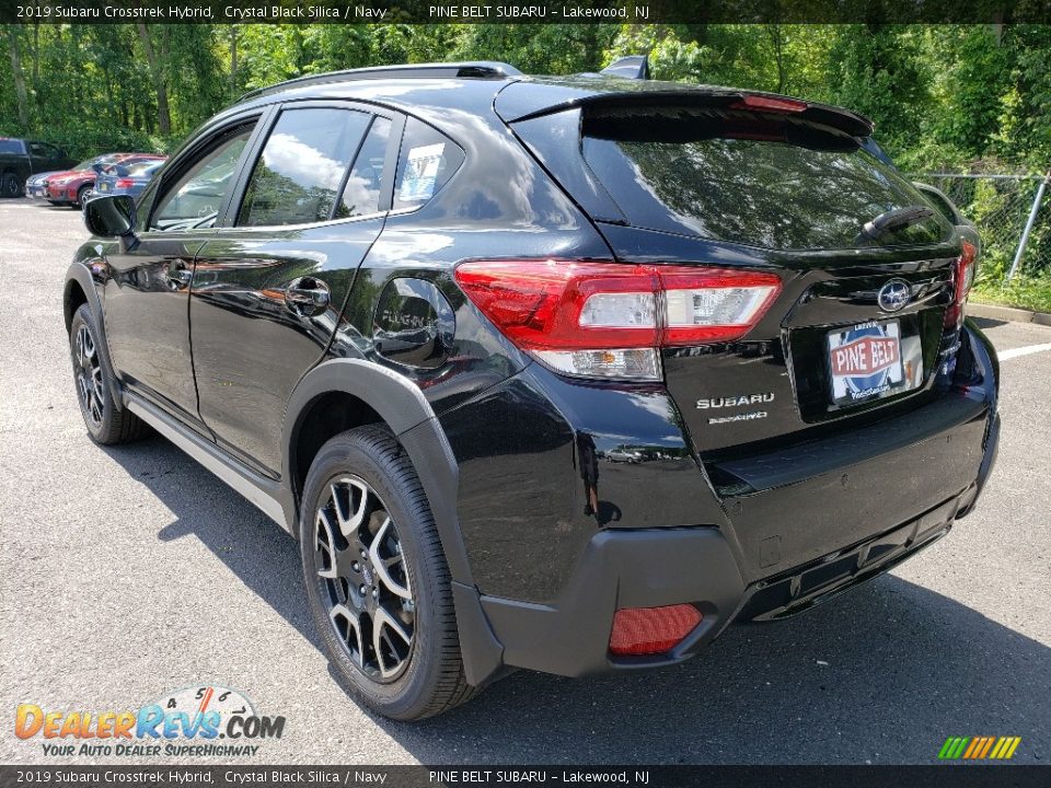 2019 Subaru Crosstrek Hybrid Crystal Black Silica / Navy Photo #4