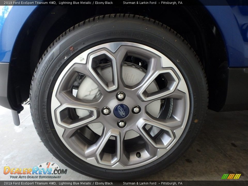 2019 Ford EcoSport Titanium 4WD Lightning Blue Metallic / Ebony Black Photo #6