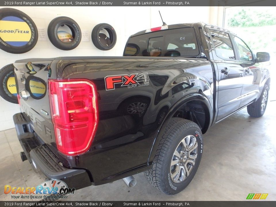 2019 Ford Ranger Lariat SuperCrew 4x4 Shadow Black / Ebony Photo #2