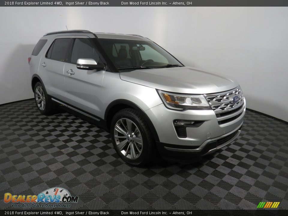 2018 Ford Explorer Limited 4WD Ingot Silver / Ebony Black Photo #2