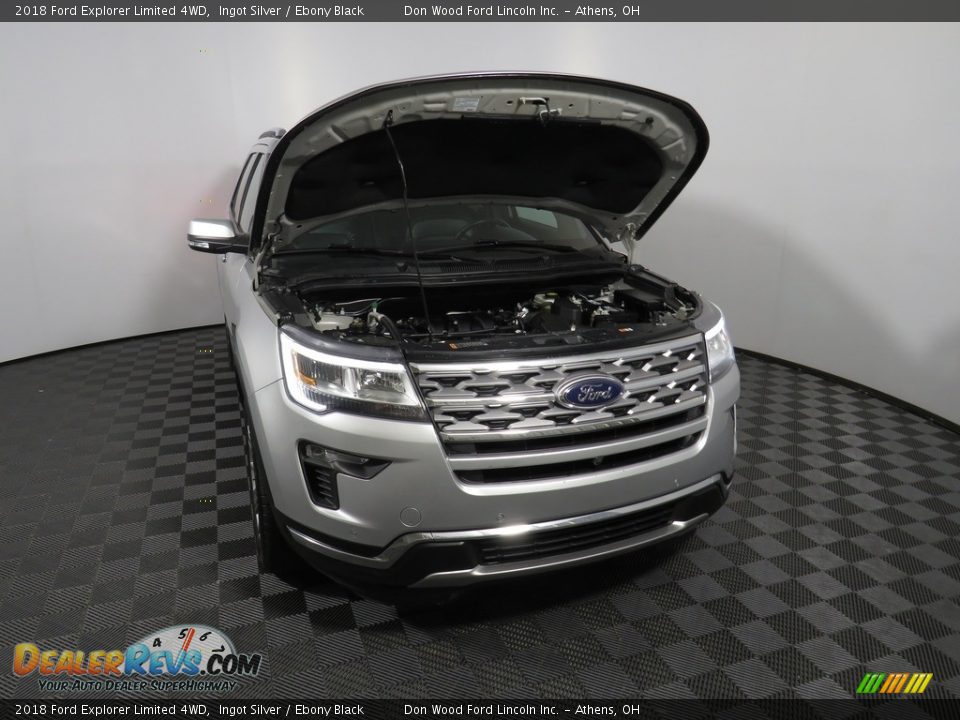 2018 Ford Explorer Limited 4WD Ingot Silver / Ebony Black Photo #5