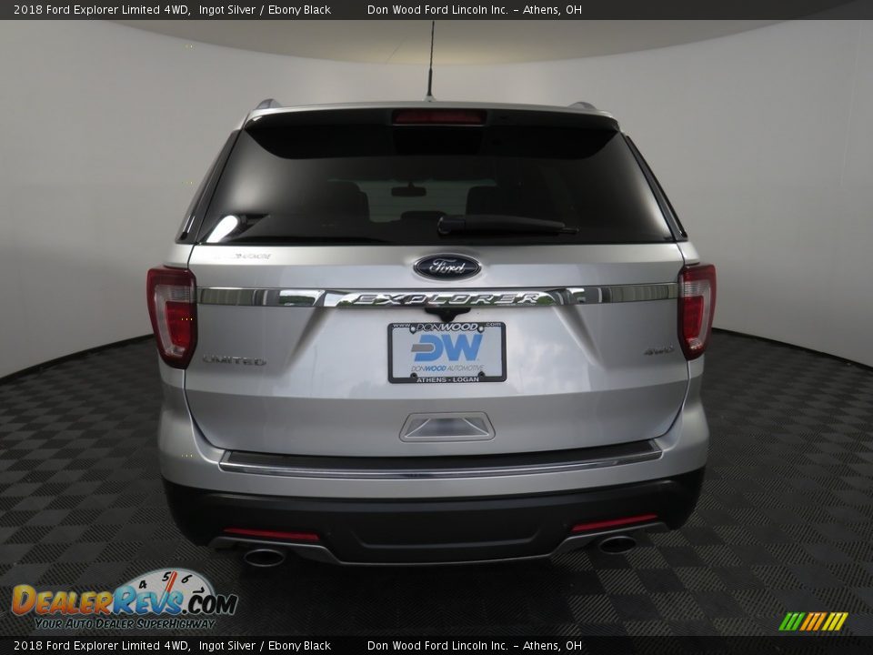 2018 Ford Explorer Limited 4WD Ingot Silver / Ebony Black Photo #11