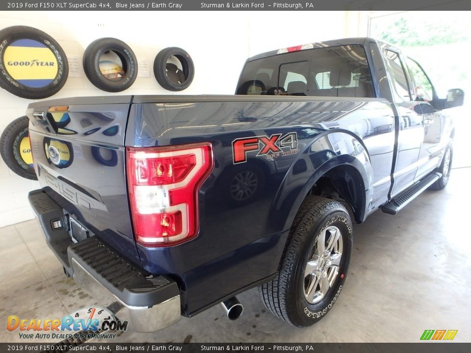 2019 Ford F150 XLT SuperCab 4x4 Blue Jeans / Earth Gray Photo #2