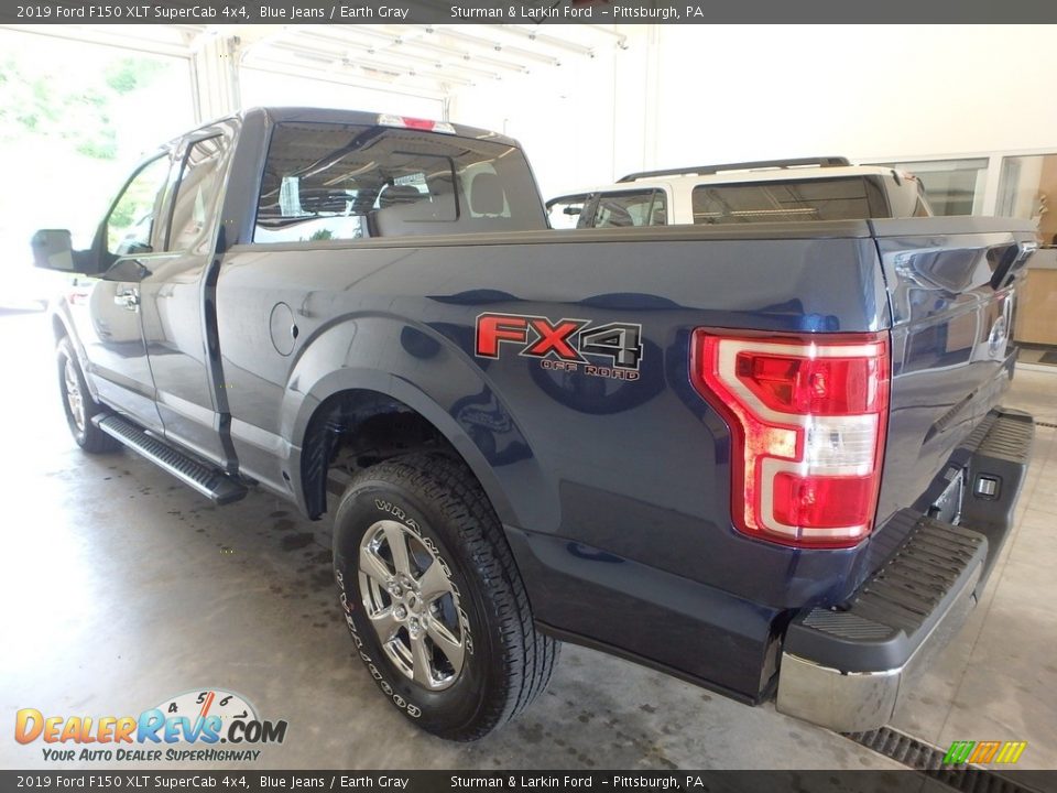 2019 Ford F150 XLT SuperCab 4x4 Blue Jeans / Earth Gray Photo #3