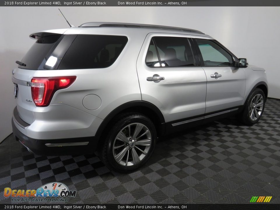 2018 Ford Explorer Limited 4WD Ingot Silver / Ebony Black Photo #17